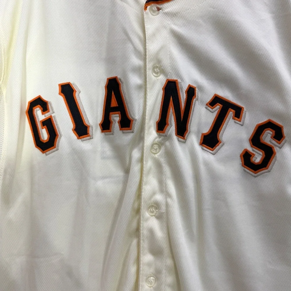 Majestic San Francisco Giants Tim Lincecum 55 Authentic Jersey Mens 52 Cream MLB
